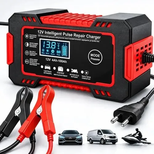 Carregador Inteligente de Bateria Automotiva 12V 6A Bivolt Woosh