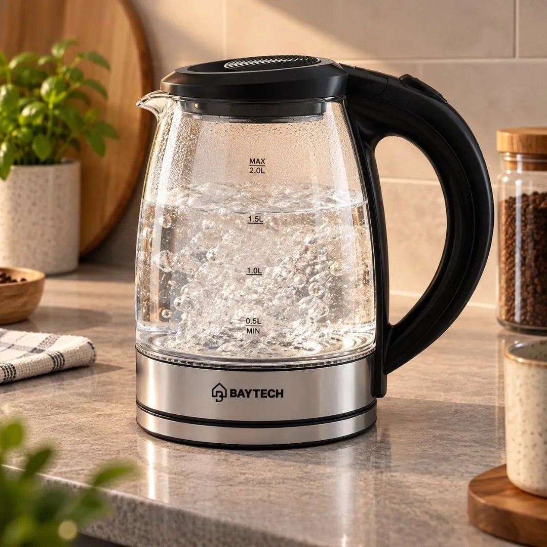 Chaleira Elétrica de Vidro 2 Litros 127/ 220V 1000W