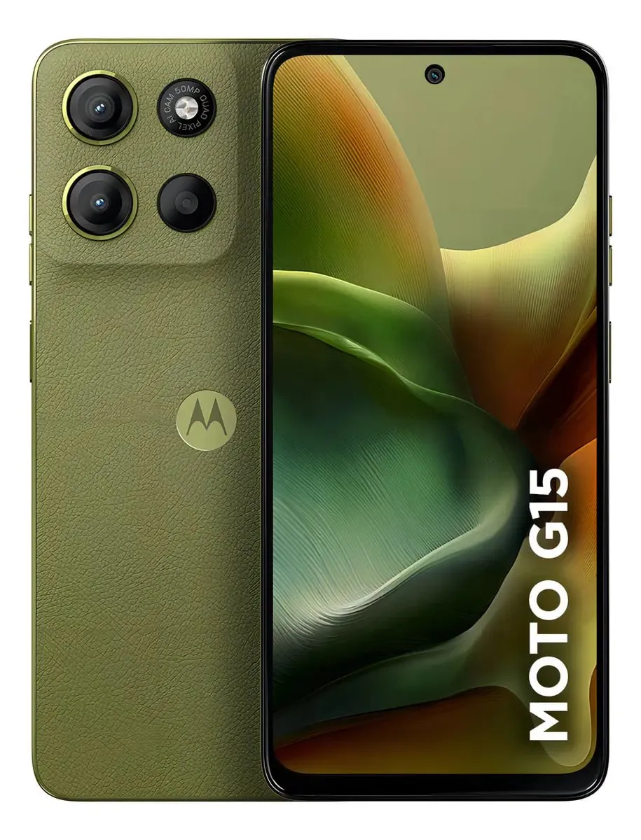 Smartphone Motorola Moto G15 256GB 4GB Ram 8GB Ram Boost Camera 50mp Verde