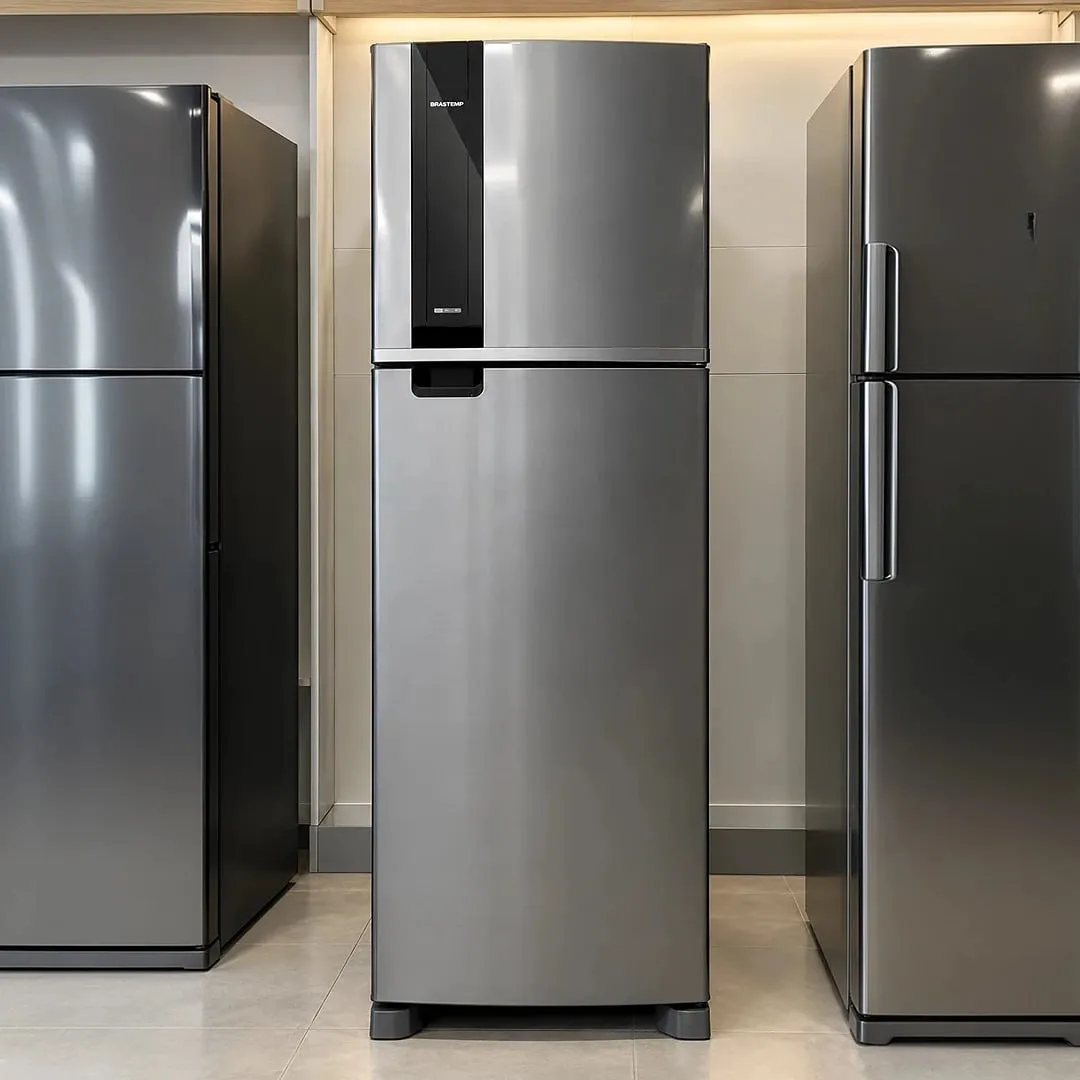 Geladeira Frost Free Duplex 415L Inox Brastemp BRM51MK