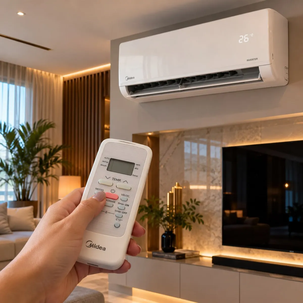 Ar Condicionado Split Midea Inverter Lite 12000 Btu R32 Frio 42ebvcb12m5