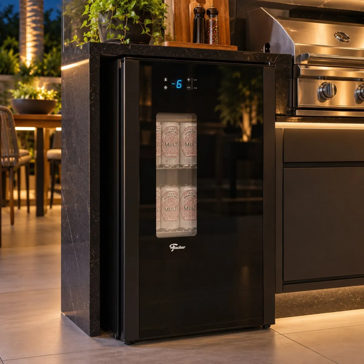 Fischer Cervejeira Infinity Multi Frost Free 92L Preto 220V