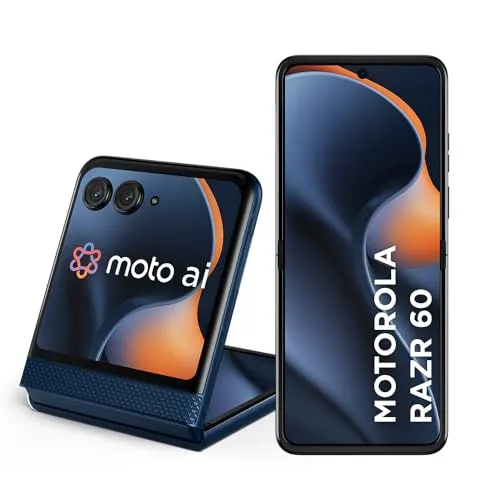 Smartphone Motorola Razr 60 256GB 12GB RAM Tela Dobrável 6,9" pOLED - Azul Marinho