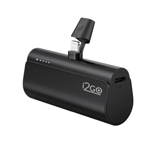 I2GO, Carregador Portátil (Power Bank) Pocket, 5000mAh, Não Necessita Cabos, Modelo Lightning