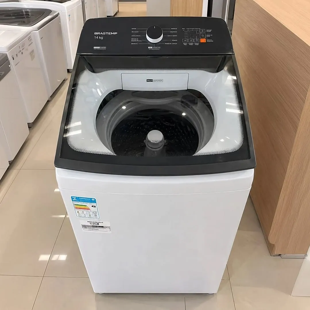 Máquina de Lavar Brastemp Bwf14ab 14kg Smart Sensor Ciclo 127V