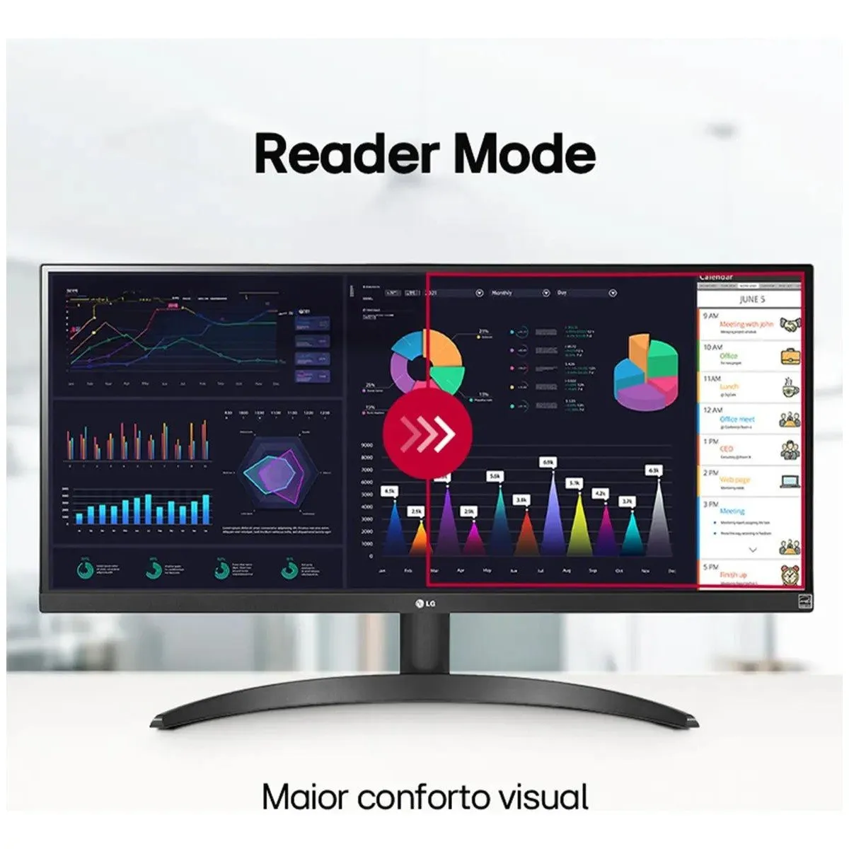 Monitor Lg Ultrawide Tela Ips De 29 219 Hdr10 Srgb 99 100hz Preto 29wq500b