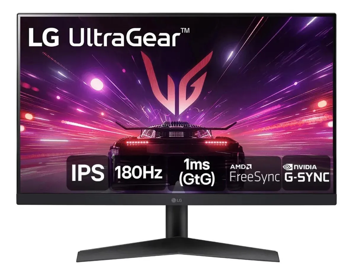 Monitor Gamer LG UltraGear 24”IPS Full HD 180Hz 1ms NVIDIA G-SYNC AMD FreeSync HDR10 HDMI