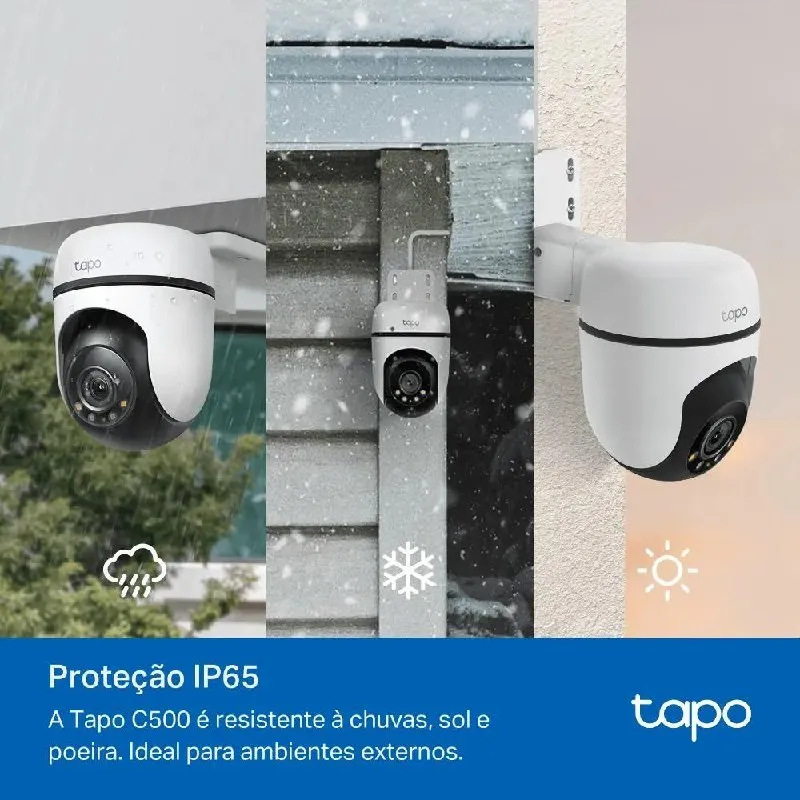 Tp Link Tapo C500 Câmera De Segurança Wifi 1080p 360 Colorida Ip65