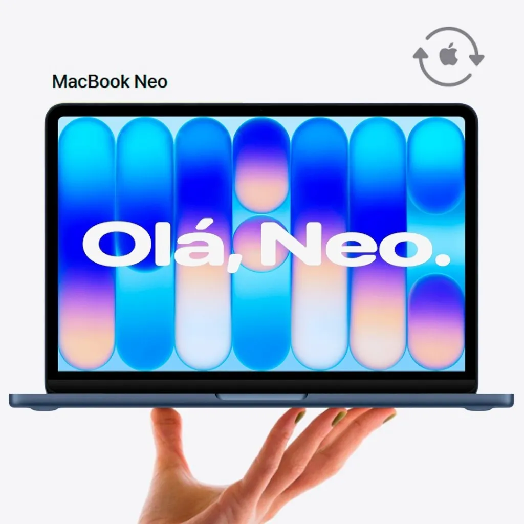 Notebook MacBook Neo Apple CPO 13" Chip A18 Pro 6C CPU 5C GPU 8GB RAM 256GB