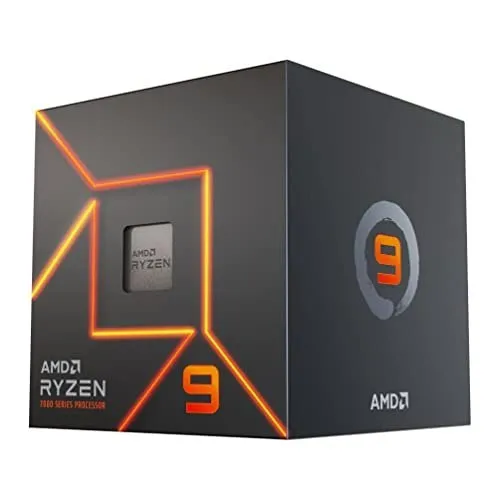 Processador AMD Ryzen 9 7900 Box (AM5, 12 Cores, 5.4GHz, Radeon Graphics, Cooler Wraith)
