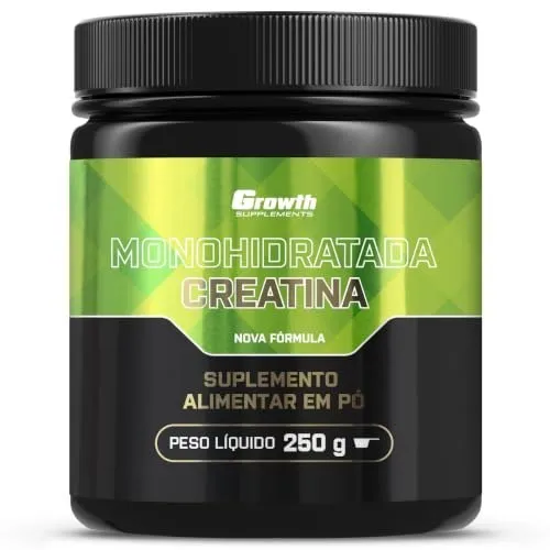 Creatina Monohidratada 250g Growth Supplements Sem Sabor em Pó