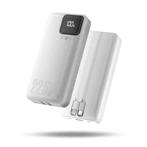 Power Bank com Cabo Integrado 20000mAh Carga Rápida Multiportas iOS/Android (MD-12412)