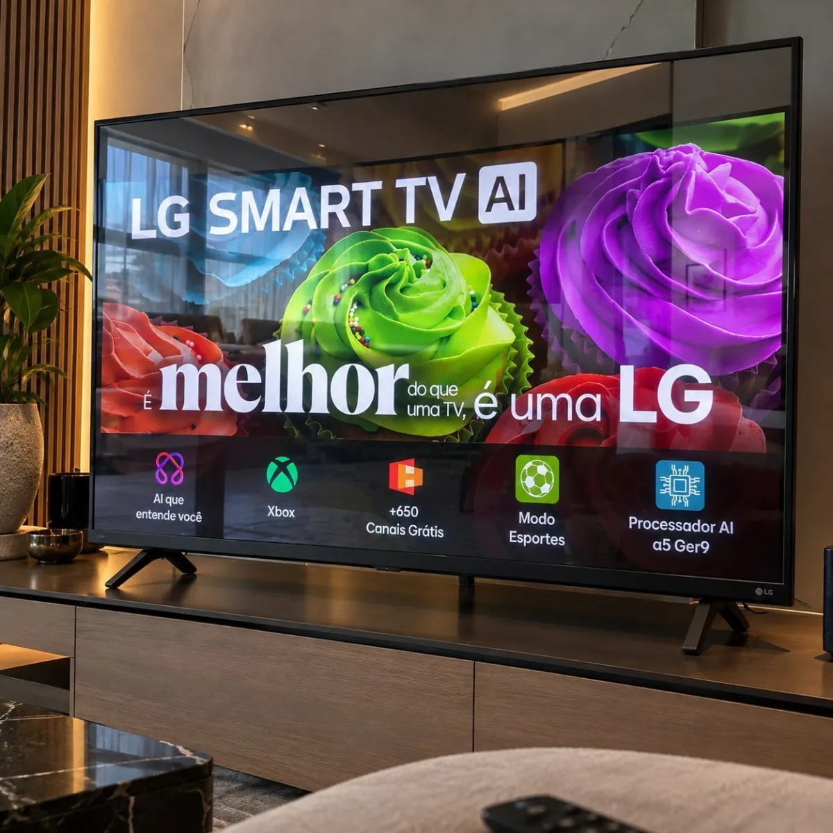 Smart TV HD 32" LG LB650 AI 2026 32LB650BPSA