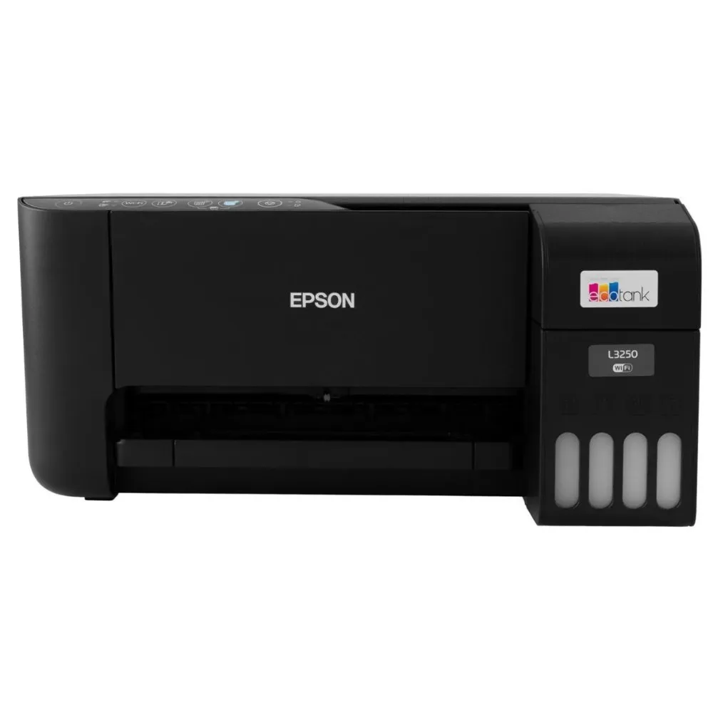 Impressora Multifuncional Epson EcoTank L3250 Tanque de Tinta Colorida Wi-Fi Bivolt Preta
