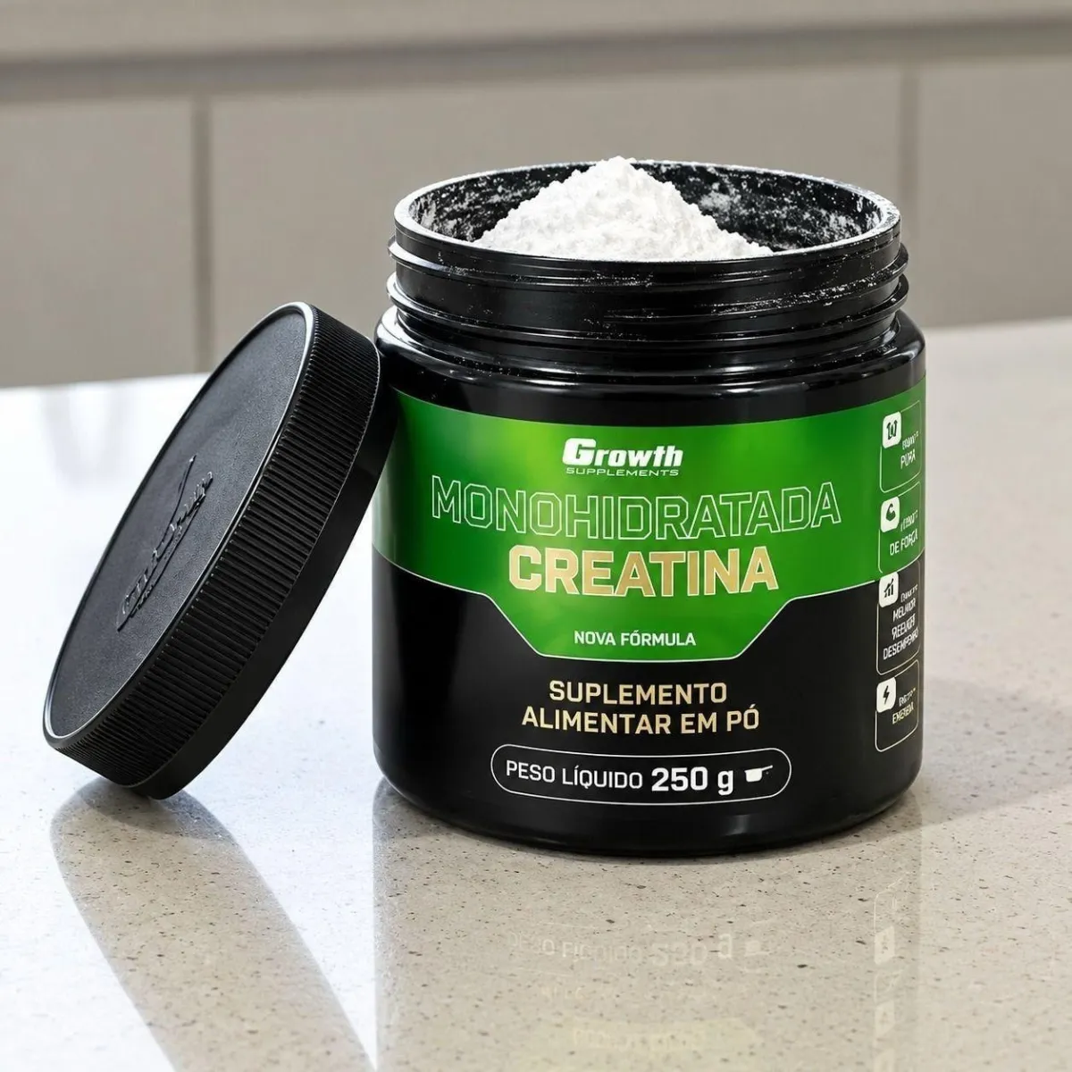 Creatina Monohidratada Growth Supplements 250g por R$29