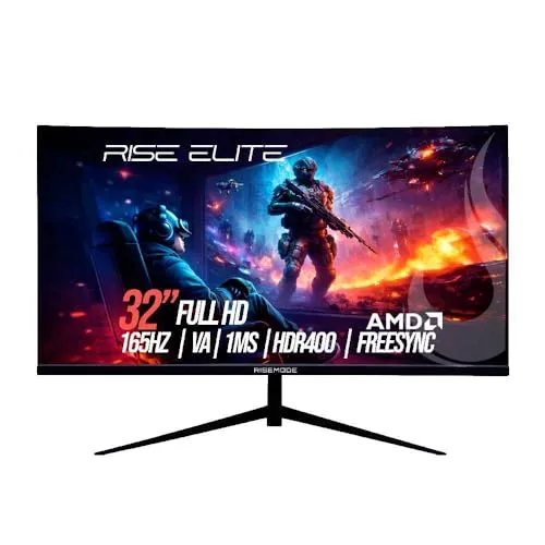 Monitor Gamer Rise Mode Curvo 32" Full HD 165Hz VA DisplayPort/HDMI, Preto