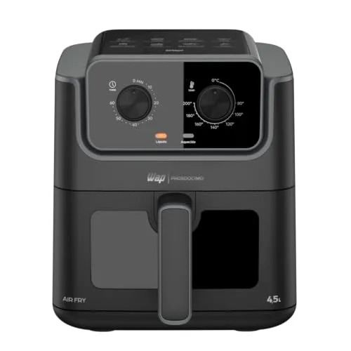 WAP Air Fryer Prosdócimo AF01 4,5L c/ Visor e Luz Interna, Desligamento Automático, 220V